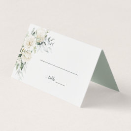 ホワイト牡丹、バラ、ユーカリフローラプレイス