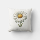 ホワイト独身のデイジーフラワーハーブジャーナル クッション (正面)