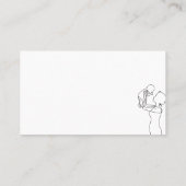 ホワイト生まれたばかりのベビードゥラ誕生救済プロフェッショナル 名刺 (裏面)