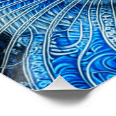 ホワイト神秘的な猫Ethereal AI Art ポスター (コーナー)