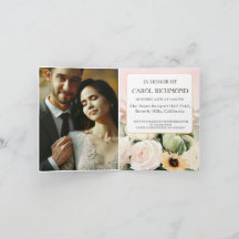 ホワイト秋フローラブライダルシャワー写真