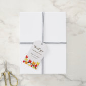 ホワイト秋メープルリーフ秋結婚のギフトラベル ギフトタグ (より糸付き)