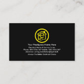 ホワイト稲妻充電電気回路ホーム 名刺 (裏面)