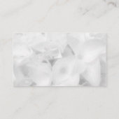 ホワイト空白のフローラ結婚座席表 プレイスカード (裏面)