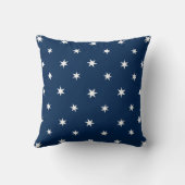 ホワイト紙スターズオンブルーデコール クッション (裏面)