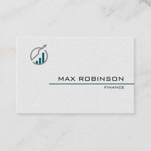 ホワイト紙デザインミニマリスト名刺 名刺 (正面)