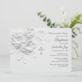 ホワイト紙バラ宗教 招待状 (スタンド正面)
