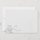 ホワイト紙バラ宗教 招待状 (裏面)