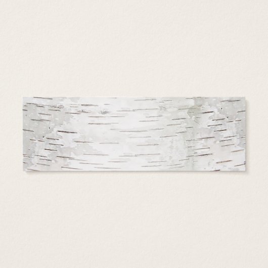 ホワイト紙樺の木ツリーバーク素朴ウッド結婚ズ (裏面)