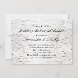 ホワイト紙樺の木ツリーバーク素朴ウッド結婚ズ 招待状