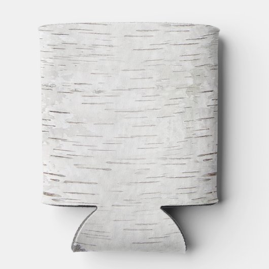 ホワイト紙樺の木ツリーバーク素朴ウッド結婚ズ 缶クーラー (裏面)