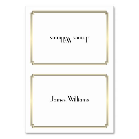 ホワイト素晴らしギャツビーアールデコ金ゴールド座席表 テーブルナンバー (正面)