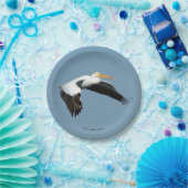 ホワイト素晴らしペリカン紙プレート ペーパープレート (パーティー)