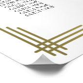 ホワイト素晴らし・ギャツビー結婚の座席表18x24 ポスター (角)