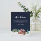 ホワイト素朴クリスマスバーン シーズンカード (スタンド正面)
