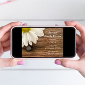 ホワイト素朴デイジー&バーンウッドファミリー懇親会 招待状