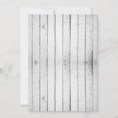 ホワイト素朴モノグラムセーブ・ザ・デート案内 案内状 (裏面)