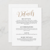 ホワイト結婚のエンクロージャカード エンクロージャーカード (正面/裏面)