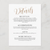 ホワイト結婚のエンクロージャカード エンクロージャーカード (正面)