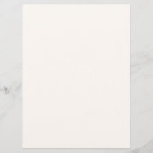 ホワイト結婚のカスタマイズ可能なフラットメニュー メニュー (裏面)