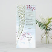 ホワイト結婚のドレス教会の結婚式プログラム プログラム (スタンド正面)