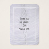 ホワイト結婚のドレ感謝していスユーラベル (裏面)