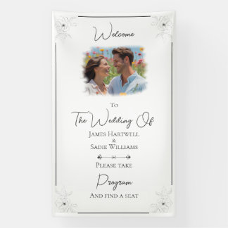 *ホワイト結婚のAnemoneが席を探す 横断幕