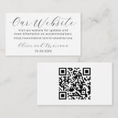 ホワイト結婚のWebサイトエンクロージャカード エンクロージャーカード (正面/裏面)