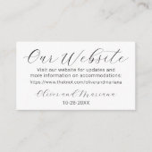 ホワイト結婚のWebサイトエンクロージャカード エンクロージャーカード (正面)