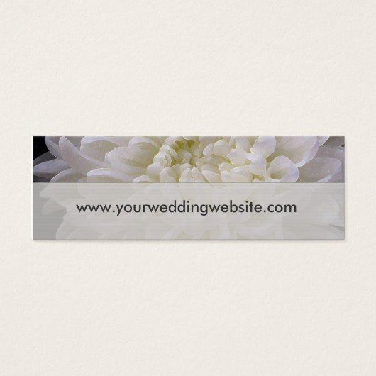 ホワイト結婚のWebサイトカード (正面)