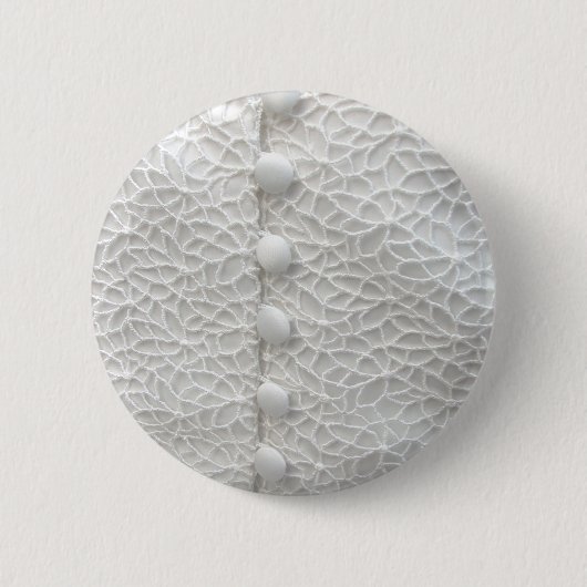 ホワイト結婚ズガウンIボタン – カスタマイズ可能 缶バッジ (正面)