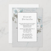 ホワイト結婚ズゲスト詳細 エンクロージャーカード (正面/裏面)