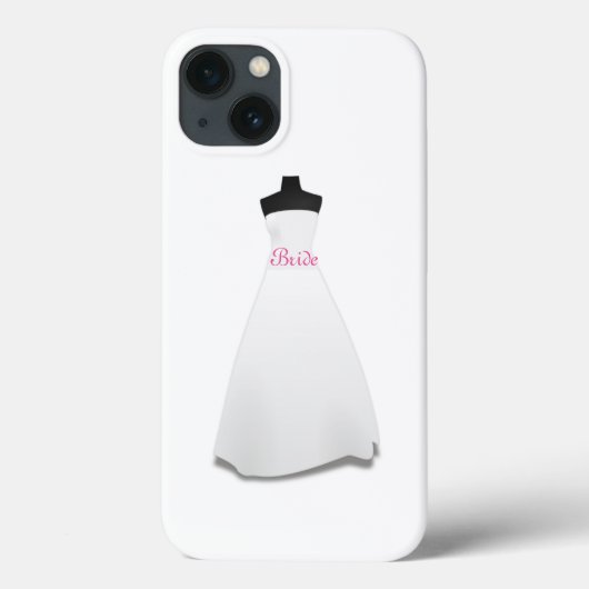 ホワイト結婚ズドレスブライド Case-Mate iPhoneケース (裏面)
