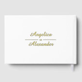 ホワイト結婚ズフォイル招待券 ゲストブック (裏面)