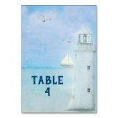 ホワイト結婚ズライトハウス テーブルナンバー (裏面)