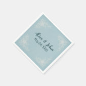 ホワイト結婚ズレースコーナー スタンダードカクテルナプキン (角)