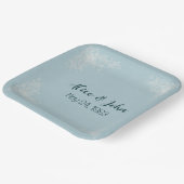 ホワイト結婚ズレースコーナー ペーパープレート (傾斜あり)