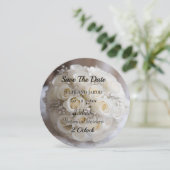 ホワイト結婚バラトピアリーボール (スタンド正面)