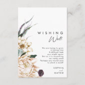 ホワイト結婚フローラの願い エンクロージャーカード (正面)