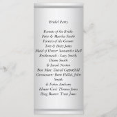 ホワイト結婚式 プログラム (裏面)