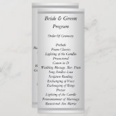 ホワイト結婚式 プログラム (正面/裏面)