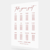 ホワイト結婚・クリスマス座席表アクリル記号 アクリルサイン (傾斜)