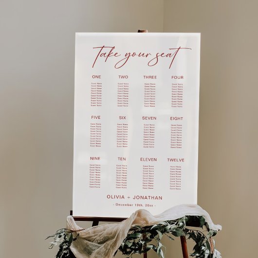 ホワイト結婚・クリスマス座席表アクリル記号 アクリルサイン