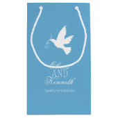 ホワイト結婚・ド感謝していブ・ブルーのユカスタムー抱き枕 スモールペーパーバッグ (裏面)