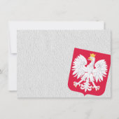 ホワイト結婚・ポーランドの写真 サンキューカード (裏面)