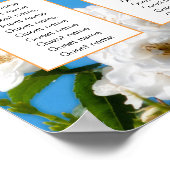 ホワイト結婚・ローズフローラのシーティングプラン ポスター (角)