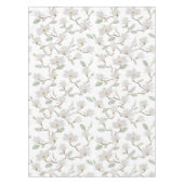 ホワイト絵を描マグノリア テーブルクロス (正面)