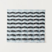 ホワイト絵を描建物 タペストリー (正面(横))