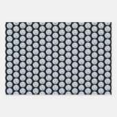 ホワイト絵画シェパード – かわいいオリジナルドッグアート ラッピングペーパーシート (正面3)