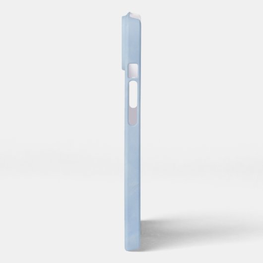 ホワイト絵画シェパード – かわいいオリジナルドッグアート iPhoneケース (左側面)